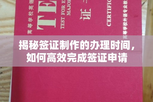 沁县揭秘签证制作的办理时间，如何高效完成签证申请